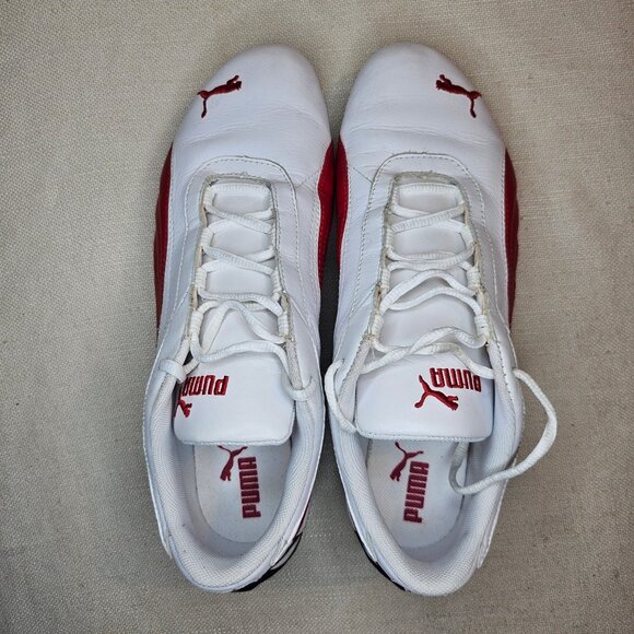 Puma Men's 301526 02 Ferrari White & Red Sneakers - Picture 7 of 8